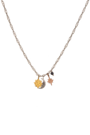 Sun Moon And Star Necklace