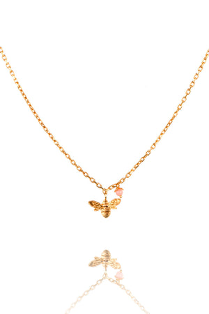 mini bee necklace