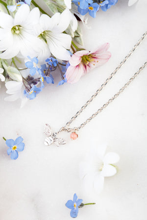 mini bee necklace