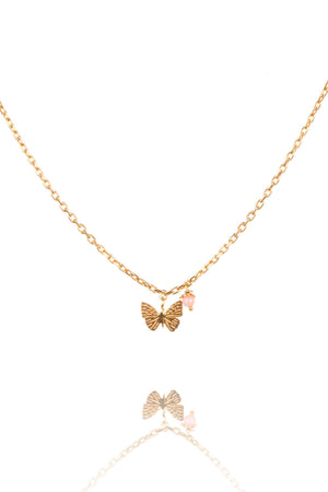 mini butterfly necklace