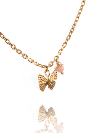 mini butterfly necklace