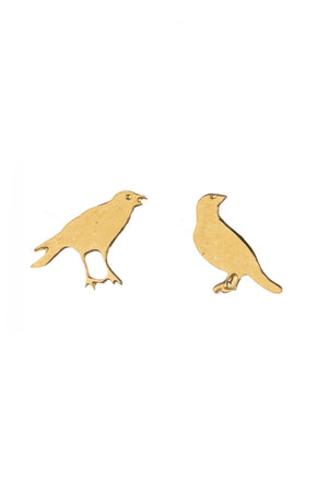 Mis-matched Raven Stud Earrings