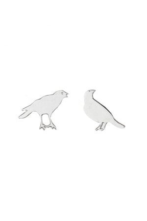 Mis-matched Raven Stud Earrings