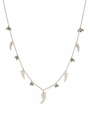 Botanical Fern Charm Necklace