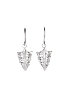 Handmade Mini Arts And Crafts Leaves Hoop Earrings