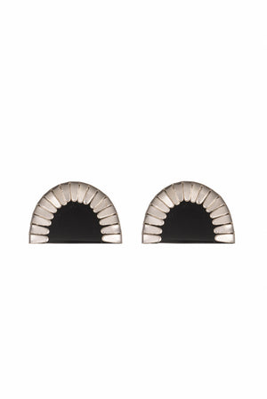 Deco Petal Stud Earrings - large