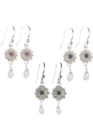 Dahlia Briolette Drop Earrings - set of 3