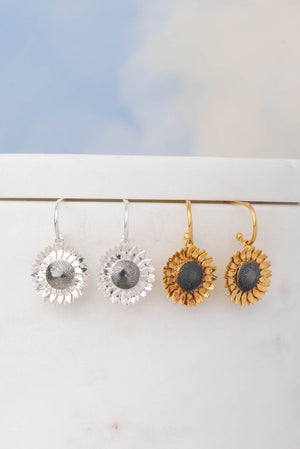 Sunflower On Hoop Earrings