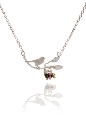 silver bird necklace